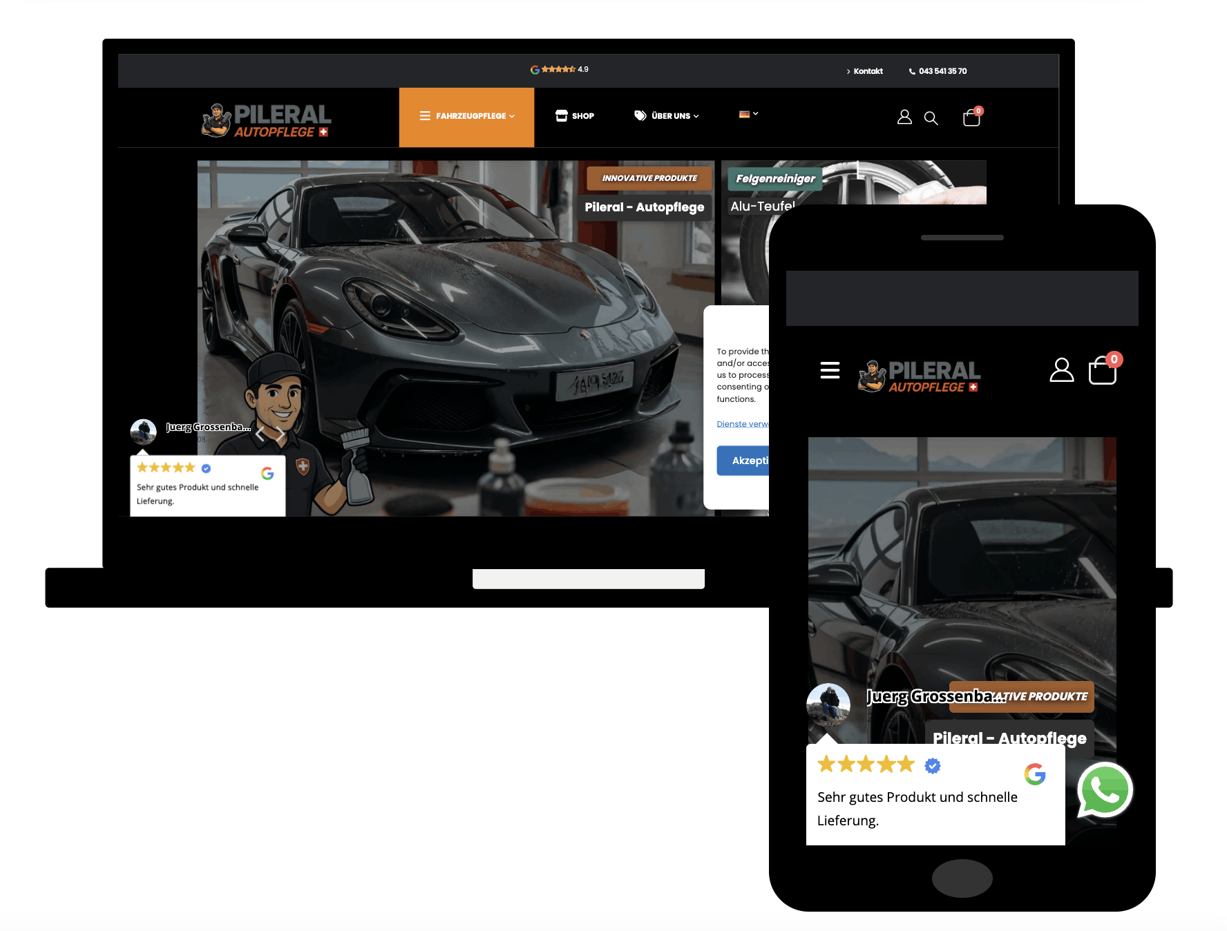 Autopflege Shop: Autopflegeprodukte in der Schweiz – Pileral