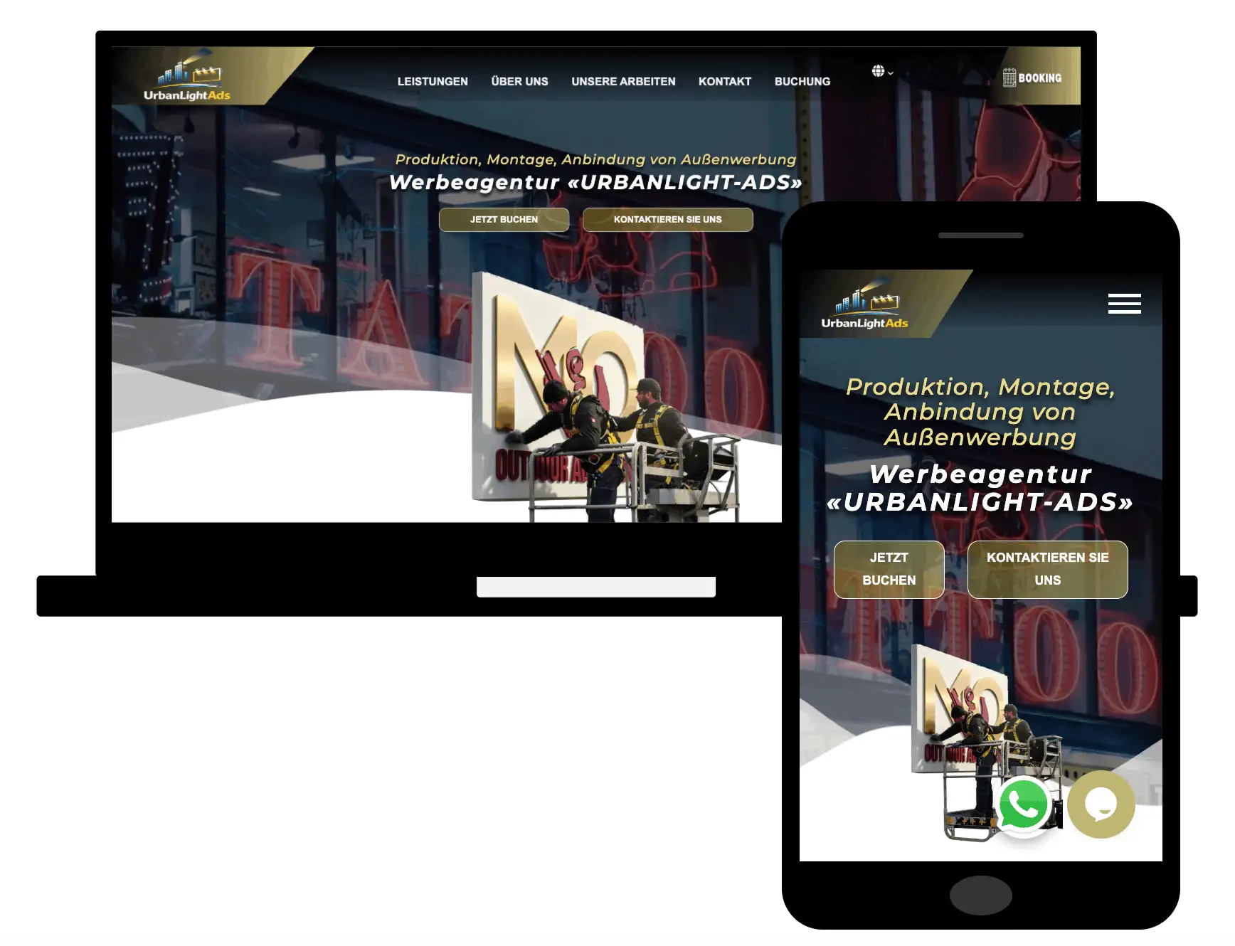 UrbanLightAds - Production, Installation, and Integration of Outdoor Advertising